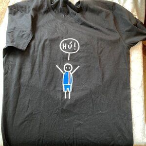 Hugleikur Dagsson 2016 Iceland Football tee shirt Hú Viking Clap Size L RARE